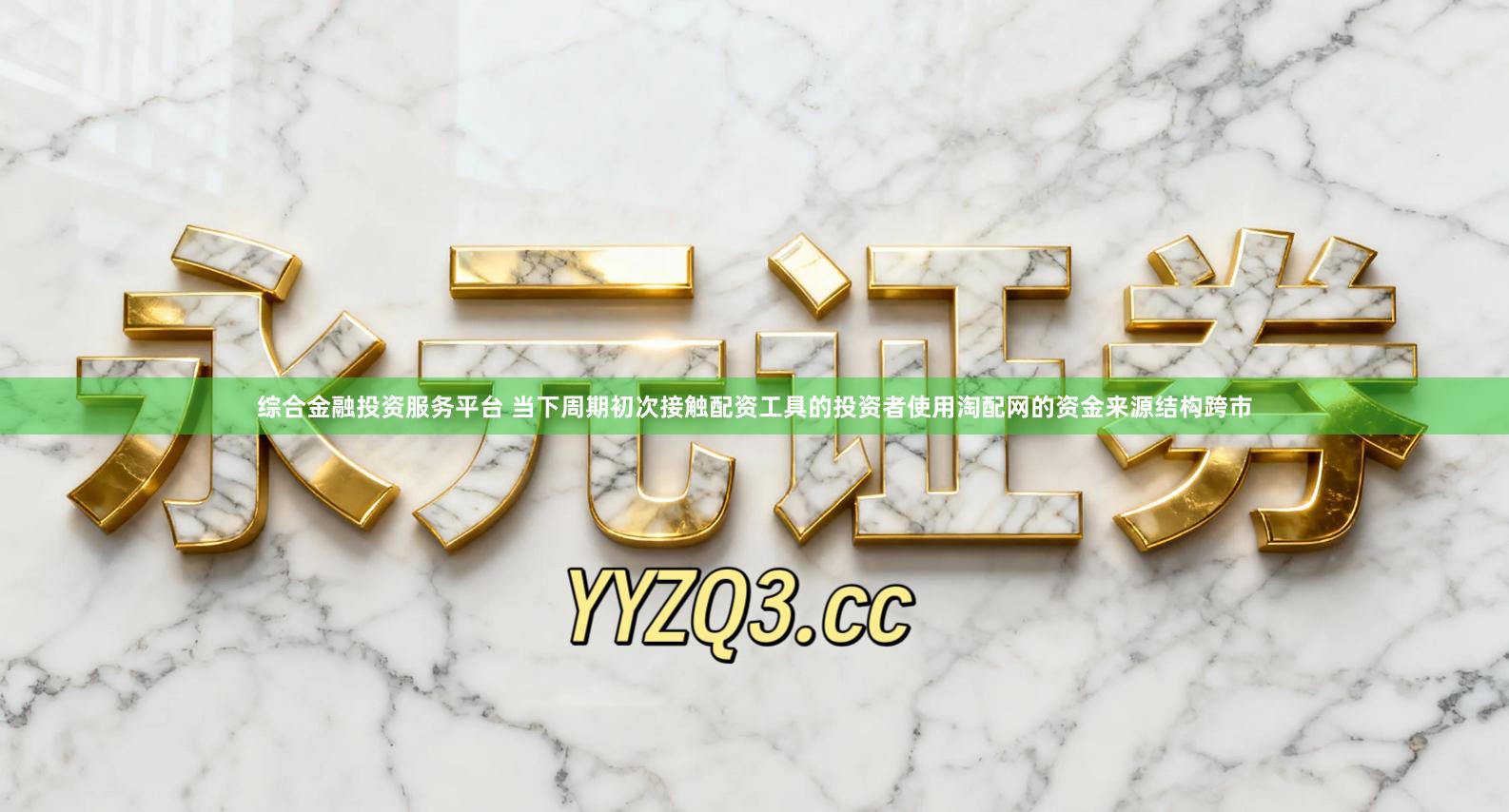 综合金融投资服务平台 当下周期初次接触配资工具的投资者使用淘配网的资金来源结构跨市